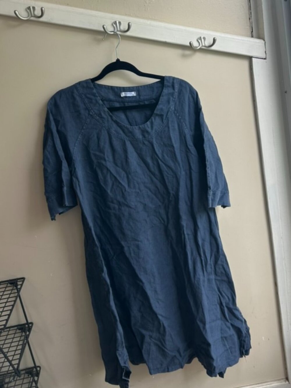 💙🌿 Moraitis 100% Linen Dress – Made in Greece – Size XL 🌿💙